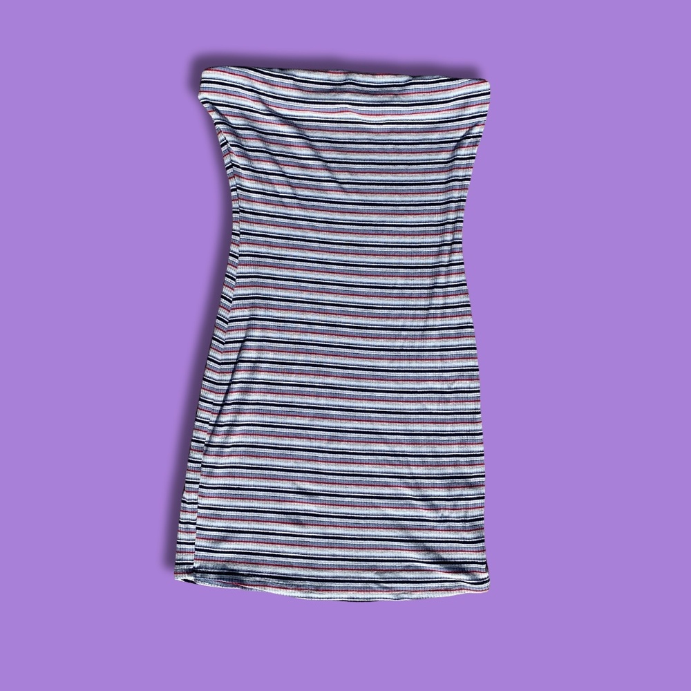 Poplar 21 Striped Tube Dress